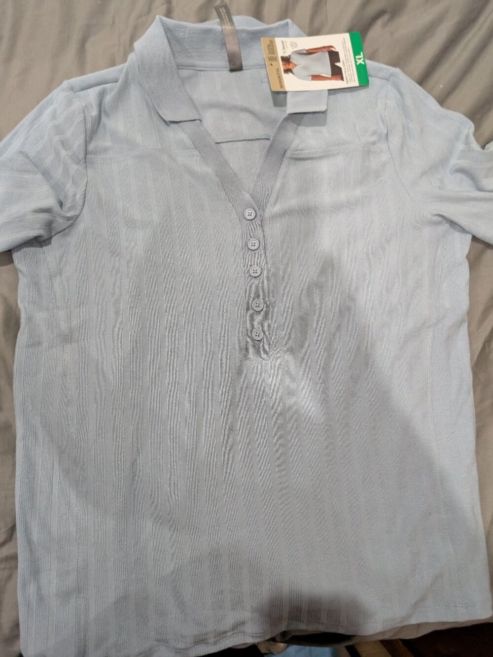 Mondetta ribbed women's polo shirt tencel